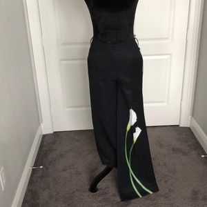 High waist dressy Victoria Beckham wide leg pants